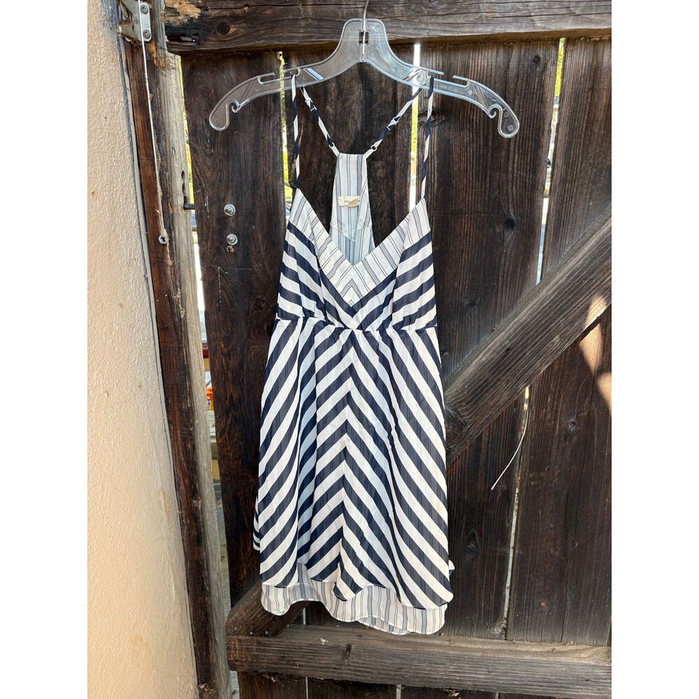 Silence + Noise by Urban Outfitters black and white striped racerback sundress